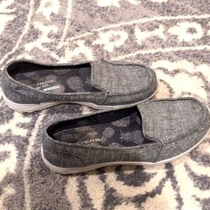 Skechers Reggae Fest Manzanita Women's Size 10 Shoes Black Comfort Slip On